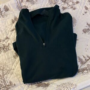 Dark Green Quarter-Zip Pullover